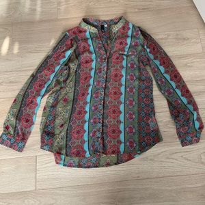 Kut blouse with pj chic vibe